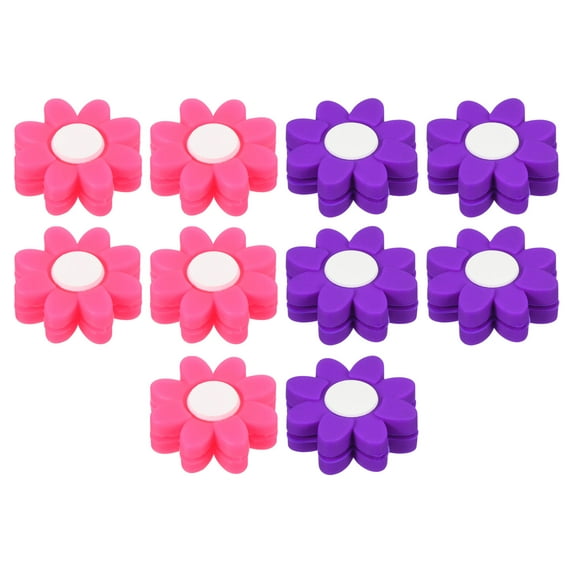 Uxcell Tennis Racket Vibration Dampener, 10 Pack Racquet Shock Absorber, Purple, Pink