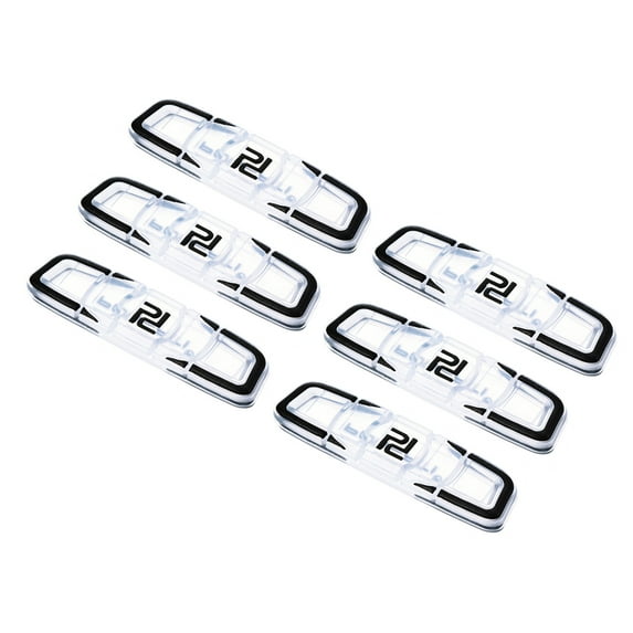 Uxcell Tennis Racket Vibration Dampener, 6 Pack Racquet Shock Absorber, Black