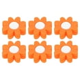 thumbnail image 1 of Uxcell Tennis Racket Vibration Dampener, 6 Pack Racquet Shock Absorber, Orange, 1 of 6