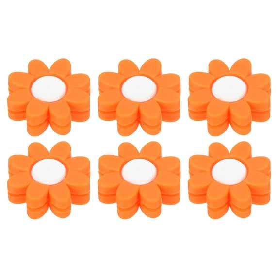Uxcell Tennis Racket Vibration Dampener, 6 Pack Racquet Shock Absorber, Orange