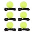 thumbnail image 1 of Uxcell Tennis Training Ball with String Self Practice Tennis Train Tool, Yellow 6Pcs, 1 of 6