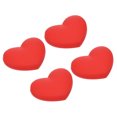 thumbnail image 1 of Uxcell Tennis Vibration Dampener, 4 Pack Heart Shock Absorber Red, 1 of 6