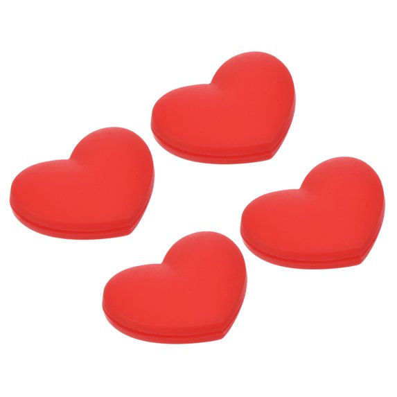 Uxcell Tennis Vibration Dampener, 4 Pack Heart Shock Absorber Red