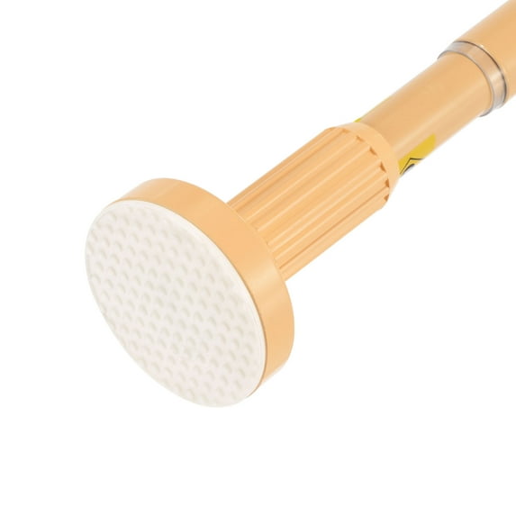 Uxcell Tension Curtain Rod Adjustable Shower Curtain Rod 35.4'' to 63'' Length Yellow