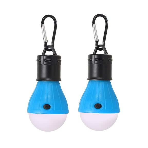 Uxcell Tent Lantern, 2 Pack Camping Light LED Camping Lantern, 5.71" x 2.05", Blue