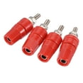 thumbnail image 1 of Uxcell Terminal Binding Post Amplifier Terminal Connector Jack Speaker Red 4 Pack, 1 of 5