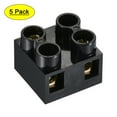 thumbnail image 1 of Uxcell Terminal Block 500V 20A Dual Row 2 Positions Screw Electric Barrier Strip 5Pack, 1 of 5