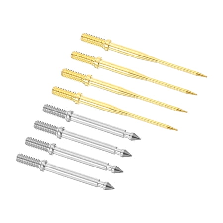 Uxcell Test Probe Pin Set, Copper Multimeter Test Extention Probe Pin Tip Needle, Multicolor