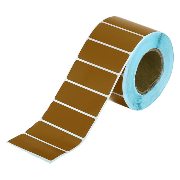 Uxcell Thermal Labels, (1 x 2 Inch, Brown) (1200 Pcs), Color Direct Thermal Printer Sticker Self-Adhesive Barcode Label Paper, Suit for - Shipping Address/Mailing Name