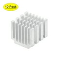 thumbnail image 1 of Uxcell Thermal Pad Aluminum Heatsink Electronic Radiators Silver 0.57 x 0.55 x 0.51 inch 10Pcs, 1 of 5