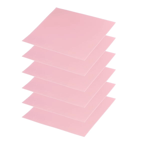 Uxcell Thermal Pads 100x100x0.5mm, 6 Pcs Silicone Cooling Thermal Pad for CPU GPU M.2 SSD NVMe Pink
