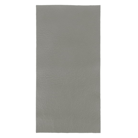 Uxcell Thick Full Grain Leather Sheet, 23.6 x 11.8 Inch Natural Cow Leather 1.5-1.8 mm Fabric Pieces for DIY Craft Furniture Office Belts Notebook Covers,Gray