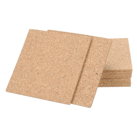Uxcell Thick Wooden Cork Coasters for Drink Absorbent Square Drink Coaster 30