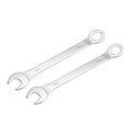 thumbnail image 1 of Uxcell Thin 6-Point Combination Wrench, Metric Mirror-Chrome Plated High Carbon Steel, 17mm, 2 Pack, 1 of 5