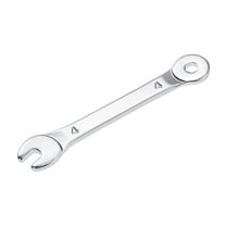 Uxcell Thin 6-Point Combination Wrench, Metric Mirror-Chrome Plated High Carbon Steel, 4mm
