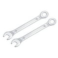 thumbnail image 1 of Uxcell Thin 6-Point Combination Wrench, Metric Mirror-Chrome Plated High Carbon Steel, 9mm, 2 Pack, 1 of 5
