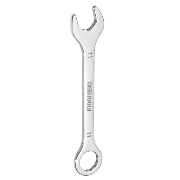 Uxcell Thin Combination Wrench 11mm with 6-Point Ended & 15 Angled Open End