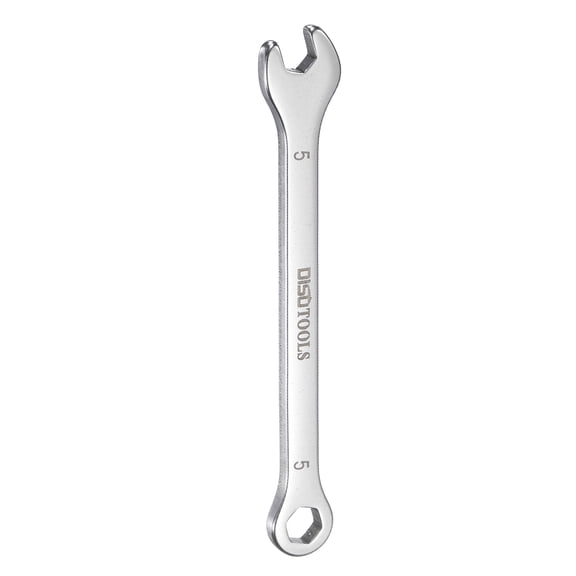 Uxcell Thin Combination Wrench 5mm with 6-Point Ended and 15 Angled Open End
