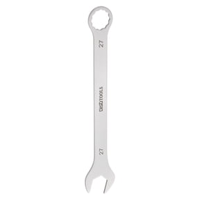 Uxcell Thin Combination Wrench Metric 27mm Torx Ended Box 15 Degree Offset Open End Stainless Steel