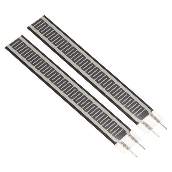 Uxcell Thin Film Pressure Sensor, 3g-10Kg Force Sensing Resistor, FSR408-ST Stress Test Sensor Pad, 92 x 12mm / 3;62 x 0;47in, High Accuracy for Industrial Precise Instruments, 2 Pcs