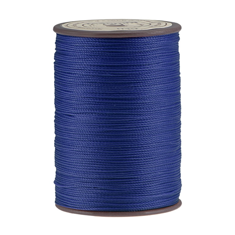 Uxcell Thin Waxed Thread 175 Yards 0.45mm Polyester String Cord for Machine  Sewing Hand Quilting Weaving, Dark Blue