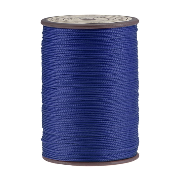 Uxcell Thin Waxed Thread 175 Yards 0.45mm Polyester String Cord for Machine Sewing Hand Quilting Weaving, Dark Blue