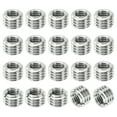 thumbnail image 1 of Uxcell Thread Adapters Sleeve Reducing Nut 20pcs M12x1.75 Male to M8x1.25 Female Repairing Insert Nut 8mm, 1 of 6