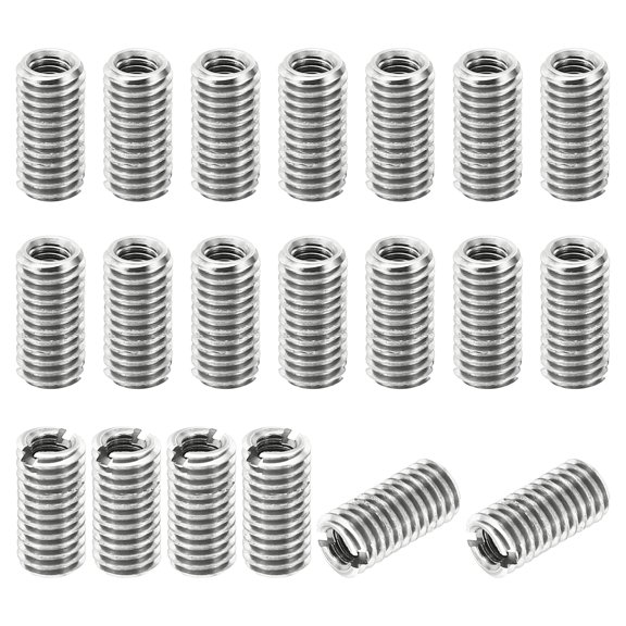 Uxcell Thread Adapters Sleeve Reducing Nut 20pcs M5x0.8 Male to M3x0.5 Female Repairing Insert Nut 10mm