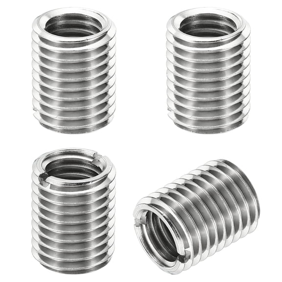 Uxcell Thread Adapters Sleeve Reducing Nut 4pcs M16x2 Male to M12x1.75 Female Repairing Insert Nut 20mm