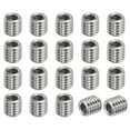 thumbnail image 1 of Uxcell Thread Adapters Sleeve Reducing Nut M5x0.8 Male to M3x0.5 FeMale to Repair Insert Nut Screw Reducer 6mm 20 Pcs, 1 of 5
