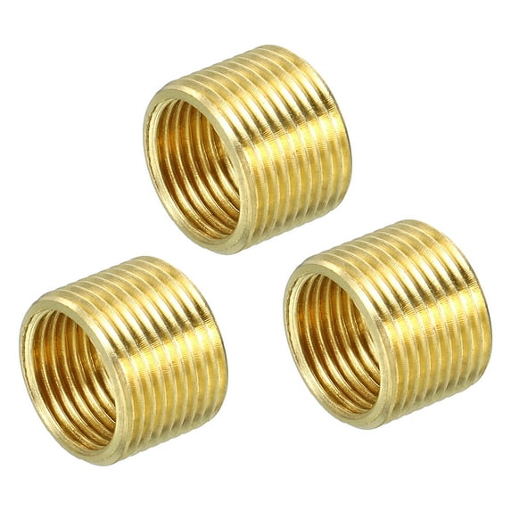 Uxcell Thread Reducing Nuts Insert M14 x 1mm Male to M12 x 1mm Female Adapters 10mm Long Sleeve Reducer, Pack of 3