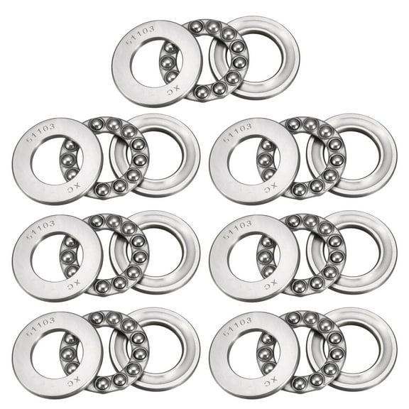 Uxcell Thrust Ball Bearings Chrome Steel Single Direction Steel Cage Bearing 1.18"(OD)0.67"(d)