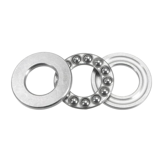 Uxcell Thrust Ball Bearings Stainless Steel with Washers 25x47x15mm