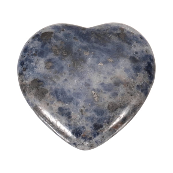 Uxcell Thumb Worry Stone for Anxiety, 1.2" Natural Heart Crystal Stone, Polished Gemstone Hand Carved Pocket Rock Anxiety Crystals for Women Stress Gifts Meditation, Deep Blue