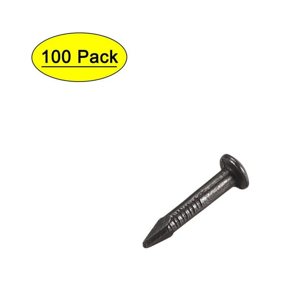 Uxcell Tiny Brass Nails Passivation for DIY Decorative Household Accessories 0.31"x0.09" Black 100pcs
