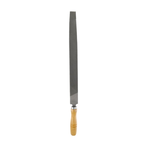 Uxcell Tip Coarse Cut File 14" Double Cut Teeth High Carbon Steel with Wood Handle