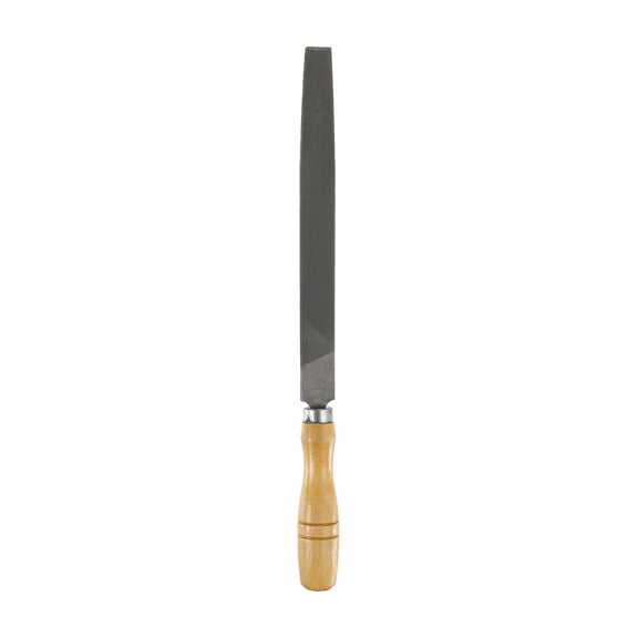 Uxcell Tip Medium Cut File 8" Double Cut Teeth High Carbon Steel with Wood Handle