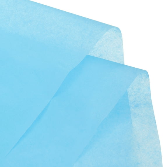 Uxcell Tissue Paper Gift Wrapping Tissue Sky Blue Paper 27x19inch for Decorations DIY Crafts Birthday Party 25pcs