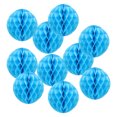 thumbnail image 1 of Uxcell Tissue Paper Pom Poms Flower Balls, Party Hanging Paper Flower Balls Decoration for Birthday Wedding Home Decor Sky Blue 12, 1 of 3