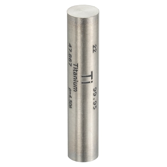 Uxcell Titanium Cube, 0.4x2" Ti Density Stick High Density Element Rod Unique Metal Cube Periodic Table of Elements Collections Lab Experiment Teacher Scientific Classes, Square