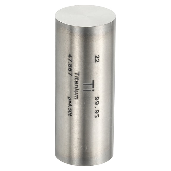 Uxcell Titanium Cube, 0.8x2" Ti Density Stick High Density Element Rod Unique Metal Cube Periodic Table of Elements Collections Lab Experiment Teacher Scientific Classes, Square