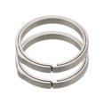 thumbnail image 1 of Titanium Keychain Rings 2 Pcs 1-inch Split Side Pushing Key Rings Split Key Ring Circle Assorted for Home Car Office Keys Attachment Key Chain Silver, 1 of 7