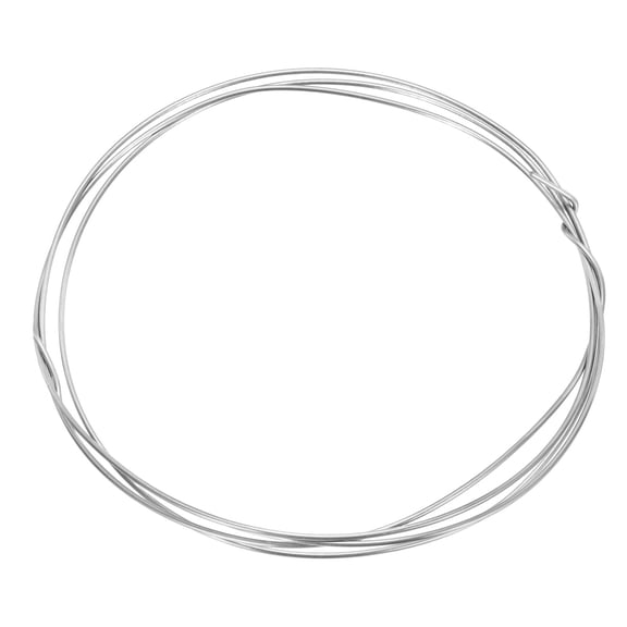 Uxcell Titanium Wire TC4 5 Feet/1.5m 10 Gauge 2.5mm Silver, High Strength Metal GR5 Titanium Alloy Wires for Anodizing Electroplating Soldering Welding Laboratory