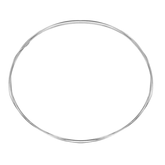 Uxcell Titanium Wire TC4 6.6 Feet/2m 20 Gauge 0.8mm Silver, High Strength Metal GR5 Titanium Alloy Wires for Anodizing Electroplating Soldering Welding Laboratory
