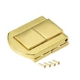 thumbnail image 1 of Uxcell Toggle Latch, 31mm Golden Decorative Hasp Suitcase Box Catch w Screws 4Pcs, 1 of 6