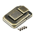 thumbnail image 1 of Uxcell Toggle Latch, 48mm Bronze Decorative Hasp Wooden Box Catch w Screws 4Pcs, 1 of 6
