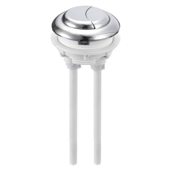 Uxcell Toilet Tank Button 1 Pack Dual Push Flushing Toilet Button for 48mm(1.89") Hole