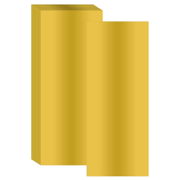 Uxcell 12 Inch x 4.7 Inch Hot Foil Paper 200 Pcs Toner Reactive Foil Hot Stamping Foil by Laser Printer for Scrapbooking Craft Card Making Album Decoration,Gold