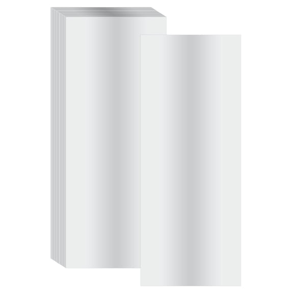 Uxcell 12 Inch x 4.7 Inch Hot Foil Paper 200 Pcs Toner Reactive Foil Hot Stamping Foil by Laser Printer for Scrapbooking Craft Card Making Album Decoration,Silver