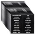 thumbnail image 1 of Uxcell Tool Box Label Sticker, Machine Organizer Decal Waterproof Tool Box Stickers for Home Industry, Black 12 Sheets, 1 of 7